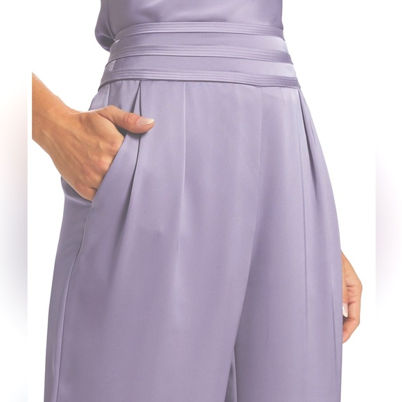 Ramy Brook Satin Joss Wide-Leg Pants - Picture 9 of 16